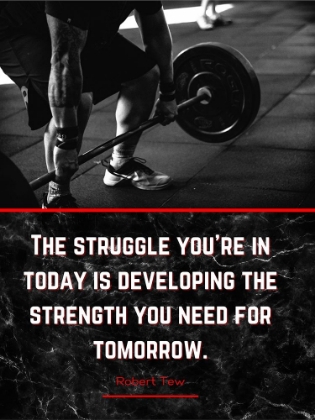Picture of ROBERT TEW QUOTE: THE STRUGGLE