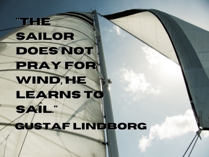 Picture of GUSTAF LINDBORG QUOTE: HE LEARNS TO SAIL