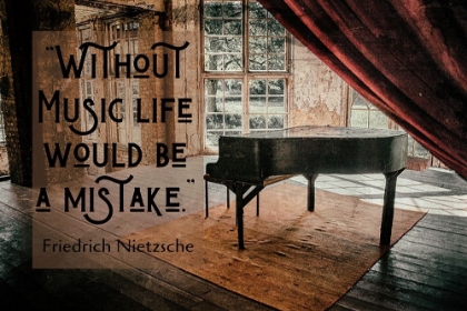 Picture of FRIEDRICH NIETZSCHE QUOTE: WITHOUT MUSIC