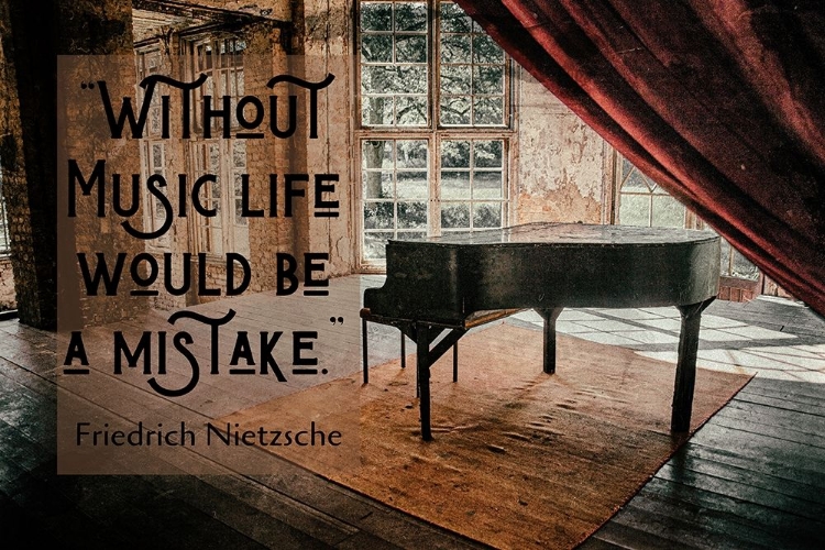 Picture of FRIEDRICH NIETZSCHE QUOTE: WITHOUT MUSIC