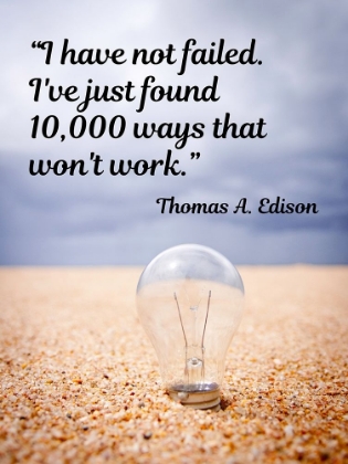 Picture of THOMAS EDISON QUOTE: I HAVE NOT FAILED