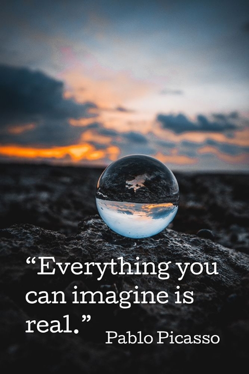 Picture of PABLO PICASSO QUOTE: IMAGINE