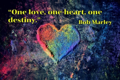Picture of BOB MARLEY QUOTE: ONE LOVE