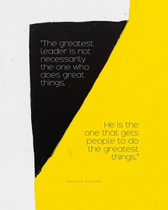 Picture of RONALD REAGAN QUOTE: GREATEST LEADER