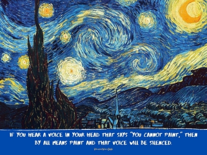 Picture of VINCENT VAN GOGH QUOTE: VOICE IN YOUR HEAD