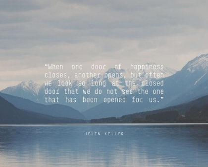 Picture of HELEN KELLER QUOTE: DOOR OF HAPPINESS