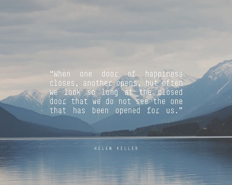 Picture of HELEN KELLER QUOTE: DOOR OF HAPPINESS