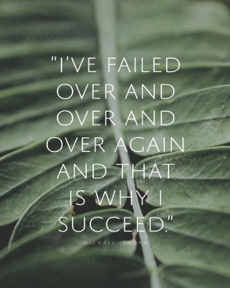Picture of MICHAEL JORDAN QUOTE: FAILED OVER AND OVER