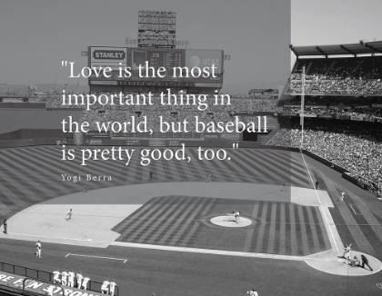 Picture of YOGI BERRA QUOTE: LOVE AND BASEBALL