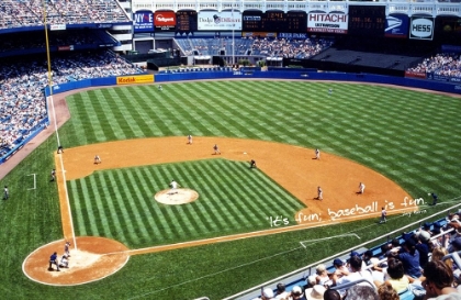 Picture of YOGI BERRA QUOTE: BASEBALL IS FUN