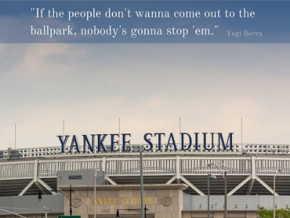 Picture of YOGI BERRA QUOTE: BALLPARK