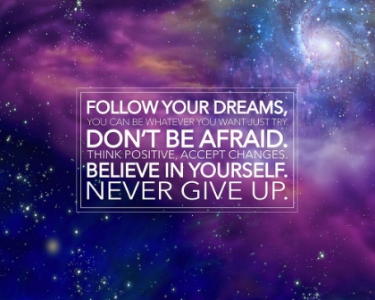 Picture of ARTSY QUOTES QUOTE: FOLLOW YOUR DREAMS