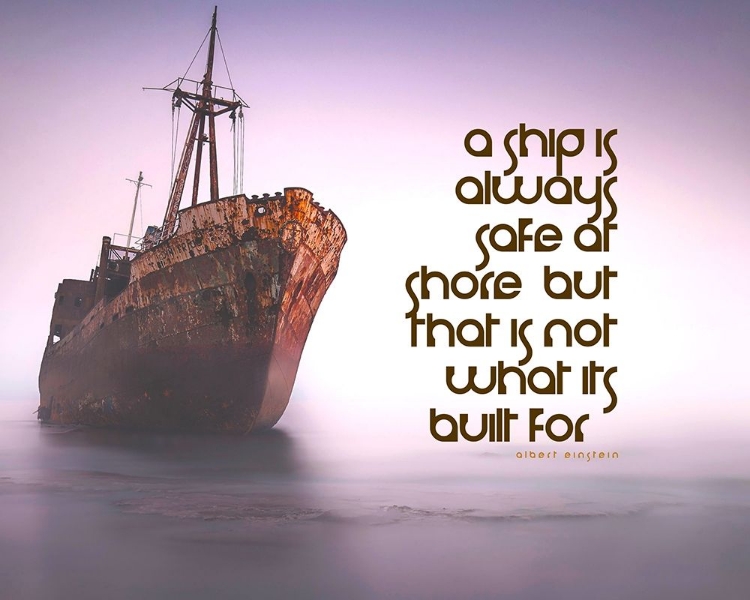 Picture of ALBERT EINSTEIN QUOTE: ALWAYS AT SHORE