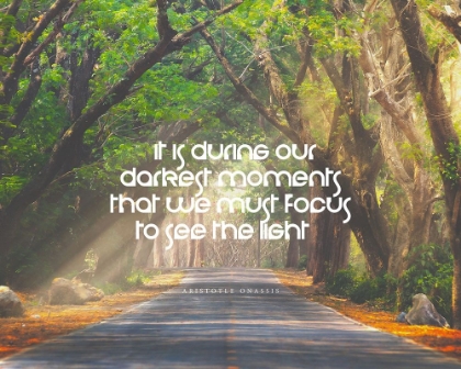 Picture of ARISTOTLE ONASSIS QUOTE: DARKEST MOMENTS