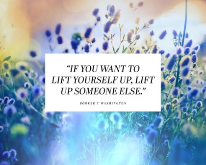 Picture of BOOKER T. WASHINGTON QUOTE: LIFT YOURSELF UP
