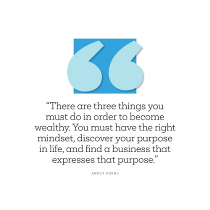 Picture of ANDY FUEHL QUOTE: WEALTHY