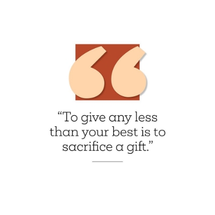 Picture of ARTSY QUOTES QUOTE: LESS THAN YOUR BEST