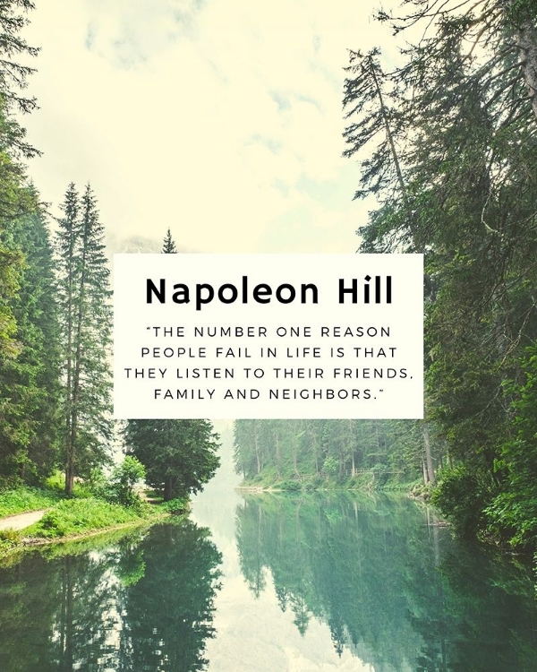 Picture of NAPOLEAN HILL QUOTE: ONE REASON
