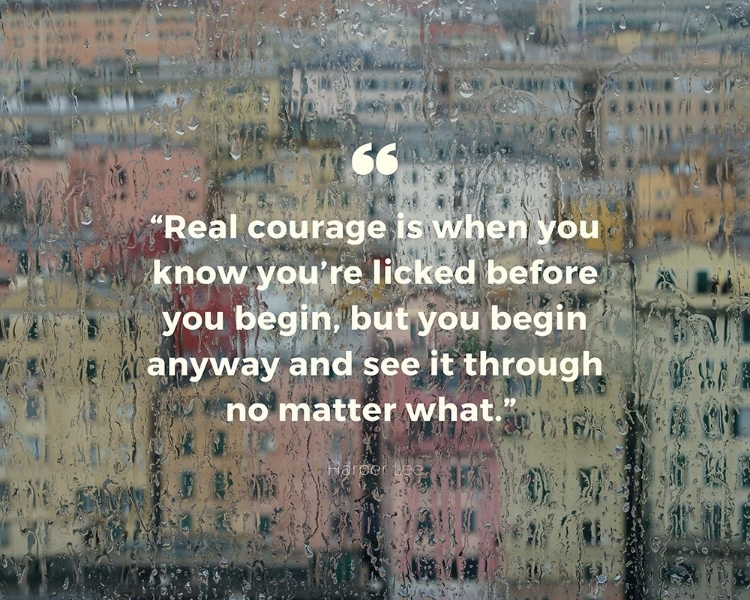 Picture of HARPER LEE QUOTE: REAL COURAGE