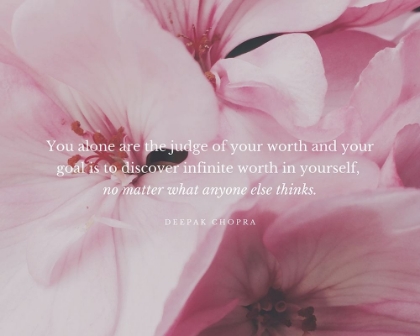 Picture of DEEPAK CHOPRA QUOTE: JUDGE OF YOUR WORTH