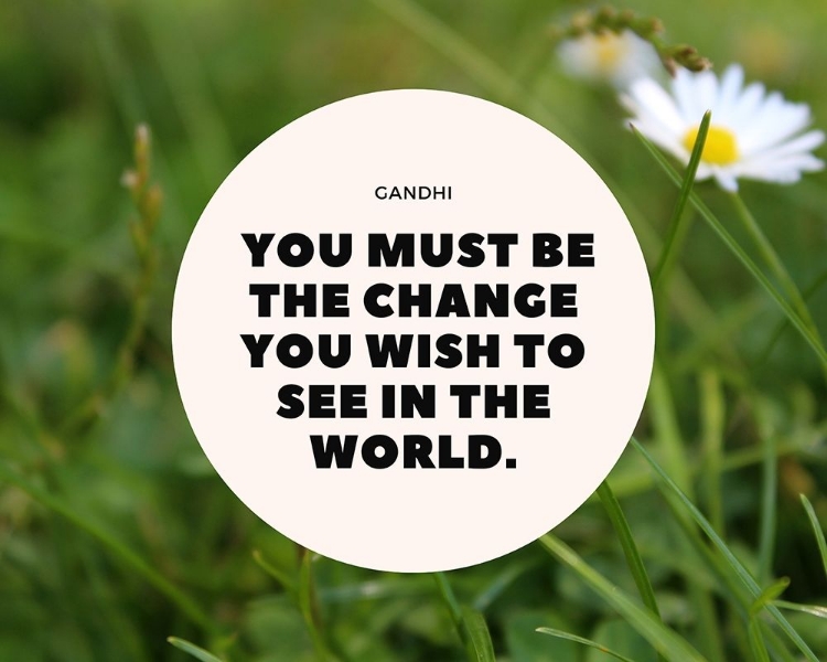 Picture of MAHATMA GANDHI QUOTE: BE THE CHANGE