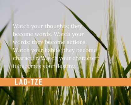 Picture of LAO-TZE QUOTE: WATCH YOUR THOUGHTS
