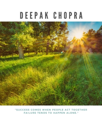 Picture of DEEPAK CHOPRA QUOTE: ACT TOGETHER