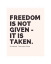 Picture of SUBHASH CHANDRA BOSE QUOTE: FREEDOM