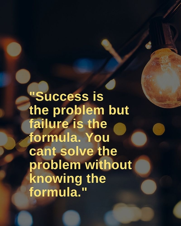 Picture of ARTSYQUOTES QUOTE: FAILURE IS THE FORMULA