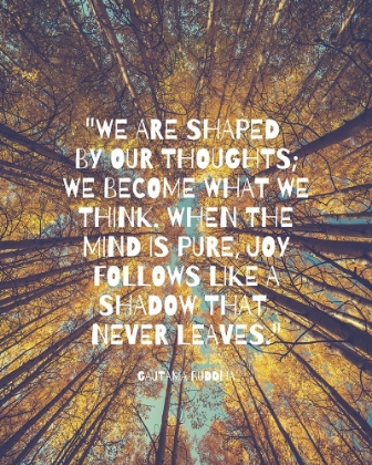 Picture of GAUTAMA BUDDHA QUOTE: SHAPED BY OUR THOUGHTS