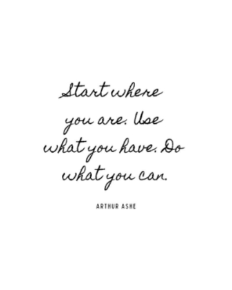Picture of ARTHUR ASHE QUOTE: DO WHAT YOU CAN