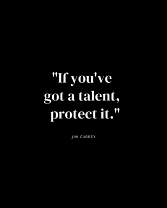 Picture of JIM CARREY QUOTE: TALENT