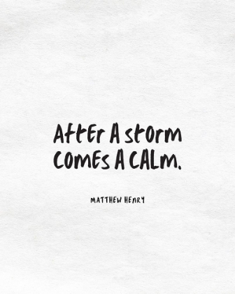 Picture of MATTHEW HENRY QUOTE: STORM