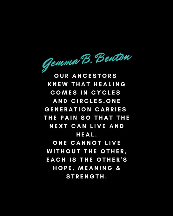 Picture of GEMMA B. BENTON QUOTE: OUR ANCESTORS