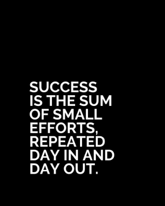 Picture of ARTSYQUOTES QUOTE: SUCCESS IS THE SUM