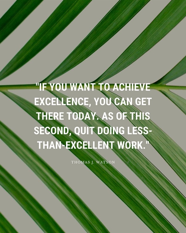 Picture of THOMAS J. WATSON QUOTE: ACHIEVE EXCELLENCE