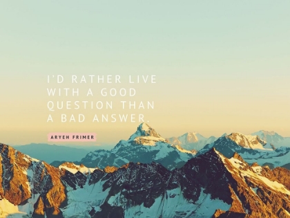 Picture of ARYEH FRIMER QUOTE: A GOOD QUESTION