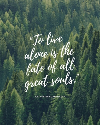 Picture of ARTHUR SCHOPENHAUER QUOTE: ALL GREAT SOULS