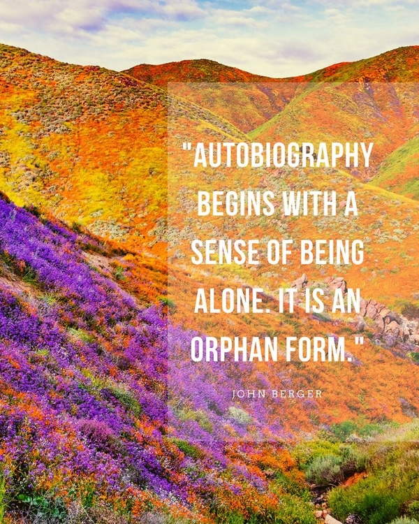 Picture of JOHN BERGER QUOTE: AUTOBIOGRAPHY