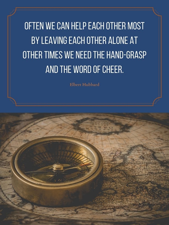 Picture of ELBERT HUBBARD QUOTE: HELP EACH OTHER