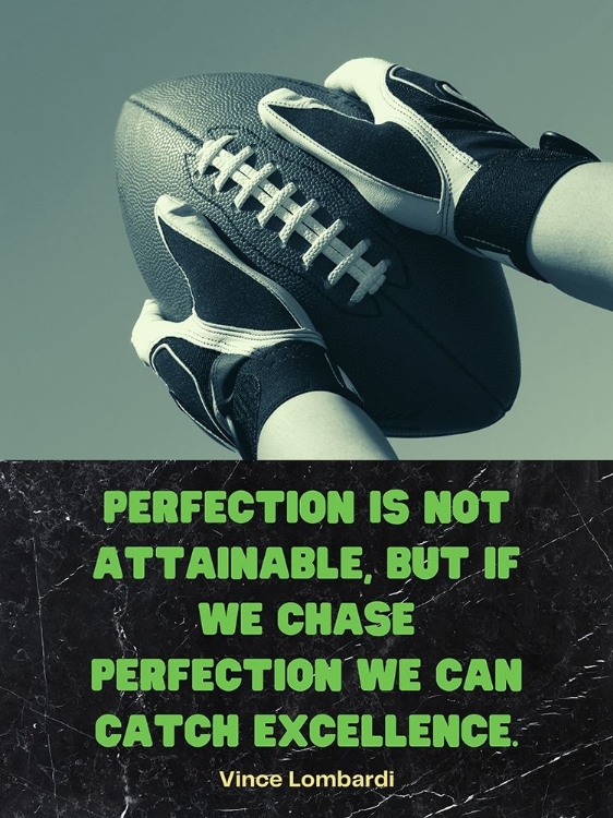 Picture of VINCE LOMBARDI QUOTE: CHASE PERFECTION