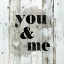 Picture of WOOD STENCIL YOU AND ME