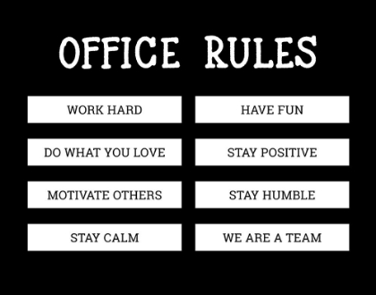 Picture of OFFICE RULES