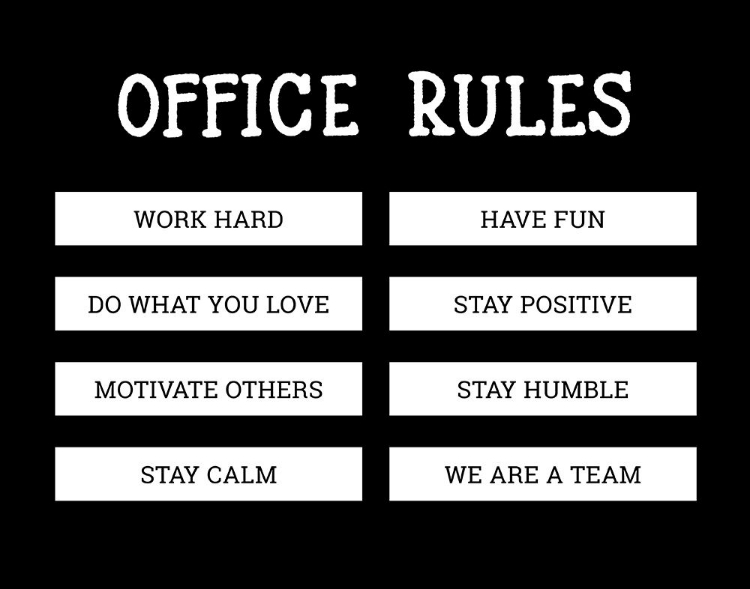 Picture of OFFICE RULES
