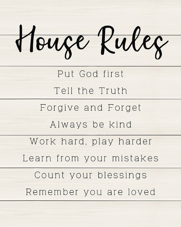 Picture of HOUSE RULES