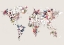 Picture of WORLDMAP FLOWERS (LIGHT)