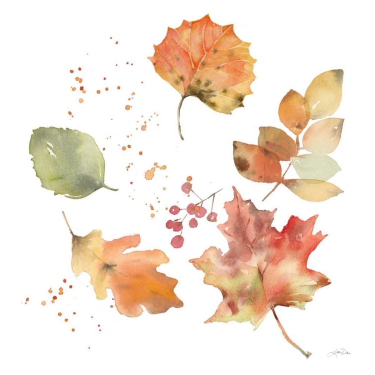 Picture of FALLING LEAVES I