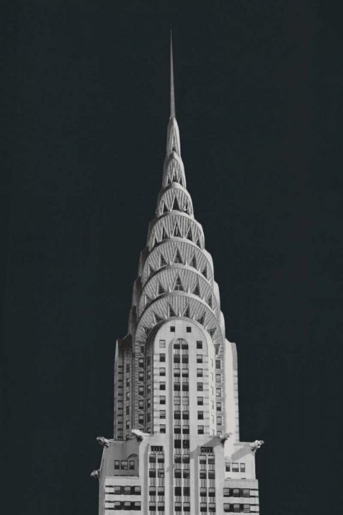 Picture of CHRYSLER BUILDING ON BLACK