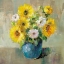 Picture of SUNFLOWER STILL LIFE I