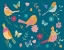 Picture of ROYAL BIRDS I BLUE